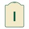 Signmission Designer Series Sign W/ Letter I, Tan & Green Heavy-Gauge Aluminum Sign, 24" x 18", TG-1824-22948 A-DES-TG-1824-22948 - alternate 1
